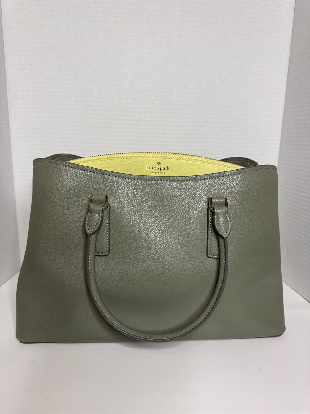 Kate Spade Thompson Street Green Leather Top-Handle Satchel